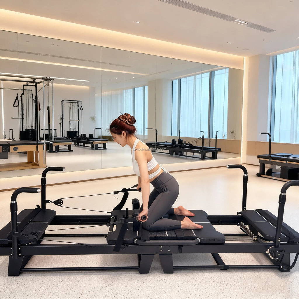 Professional Aluminum Pilates Reformer Machine with Silent Glide System