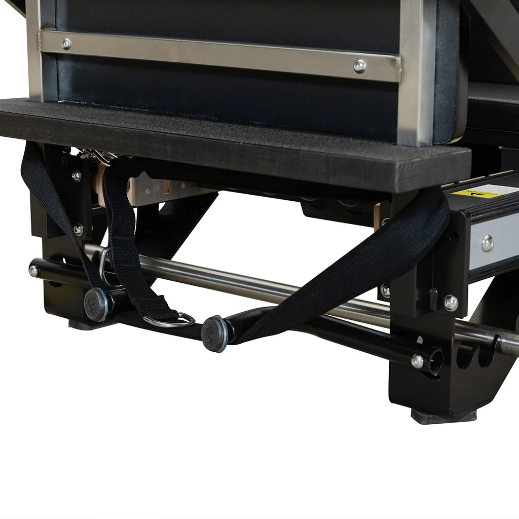 Premium Aluminum Pilates Reformer Commercial Grade Adjustable Resistance Black