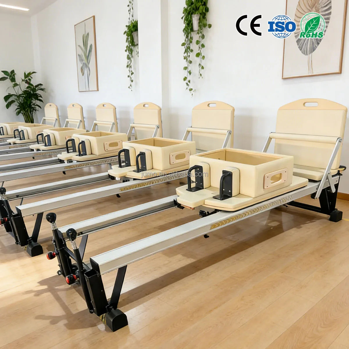 ITV2 Aluminum Pilates Reformer Studio Core Bed Black