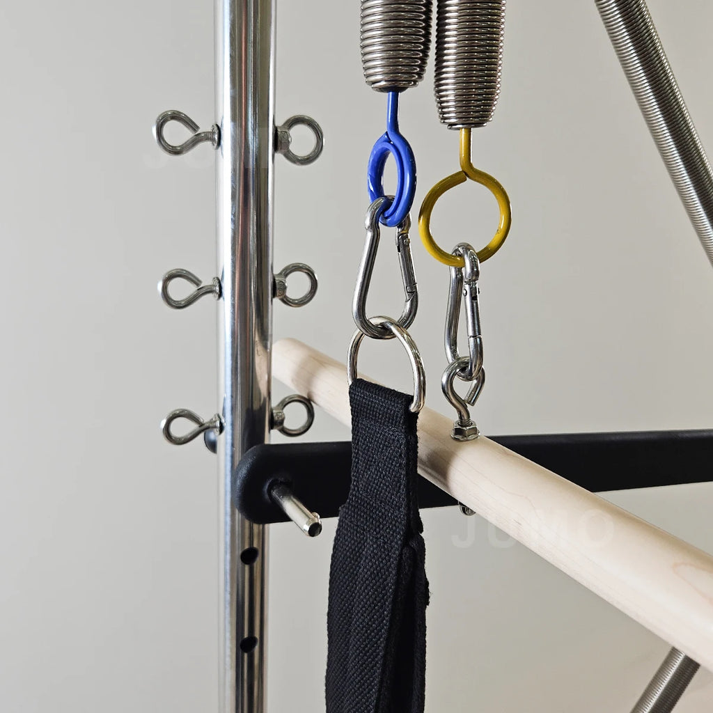 Aluminum Pilates Reformer Tower with Half Trapeze 236x63x185cm