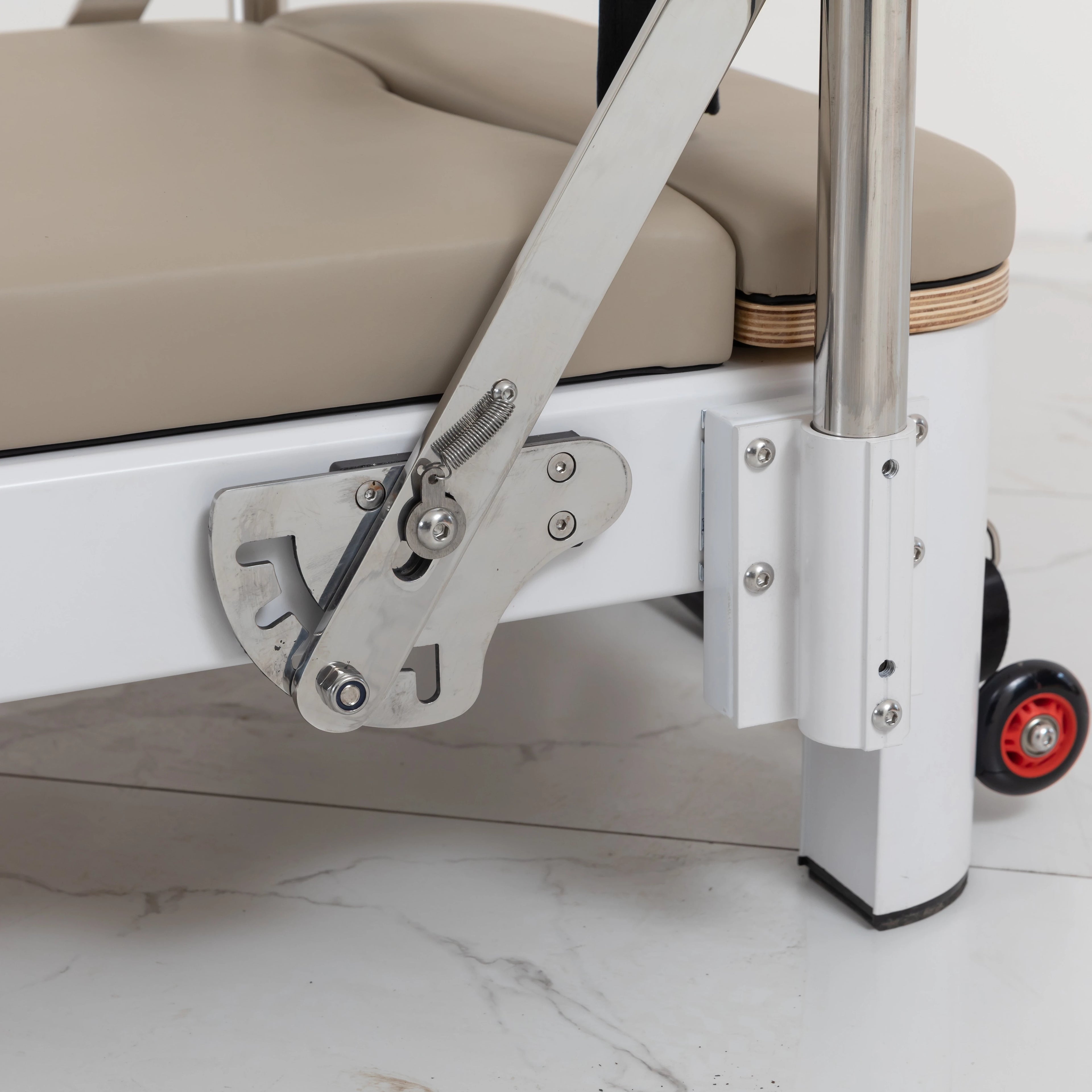 Professional Aluminum Pilates Cadillac Reformer Studio Equipment White