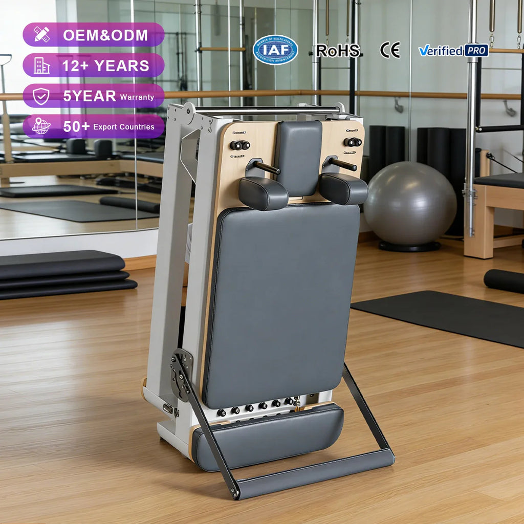 Foldable Aluminum Pilates Reformer FA01 Home Studio 237cm