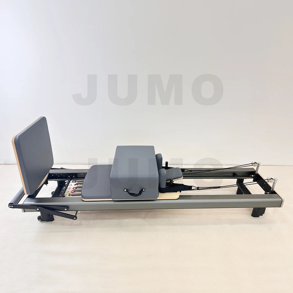 Aluminum Pilates Reformer Professional Grade Black 247cm