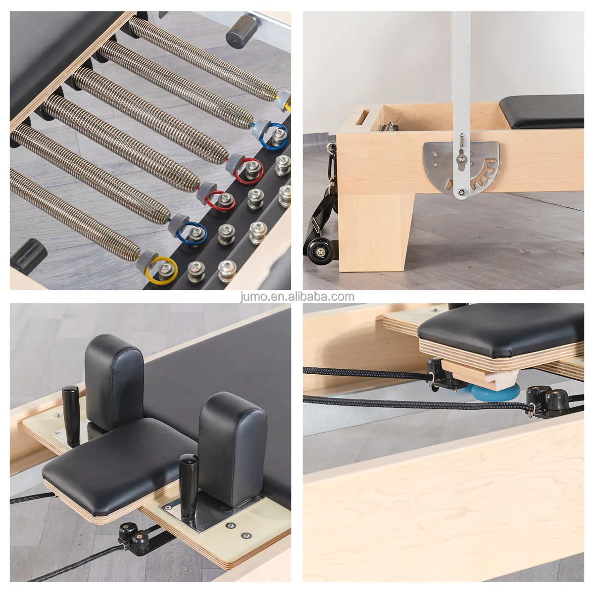 Professional Maple Wood Pilates Reformer Studio-Grade 2510 x 740mm