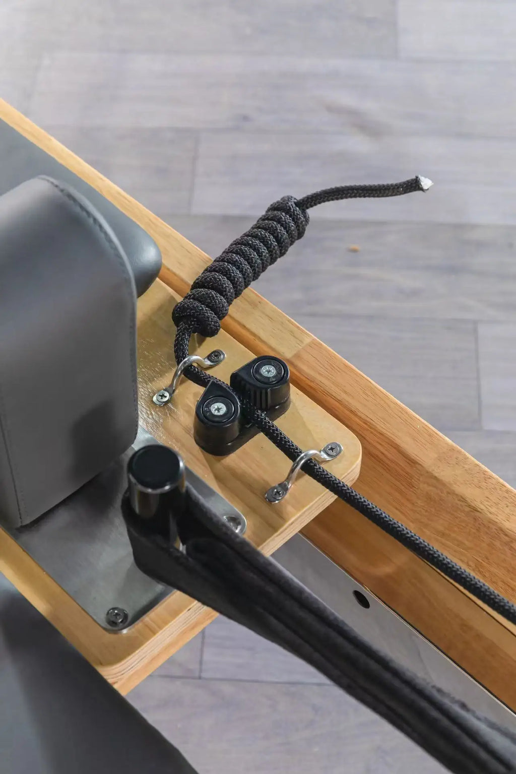 Beech Wood Pilates Reformer with Half Trapeze Gray