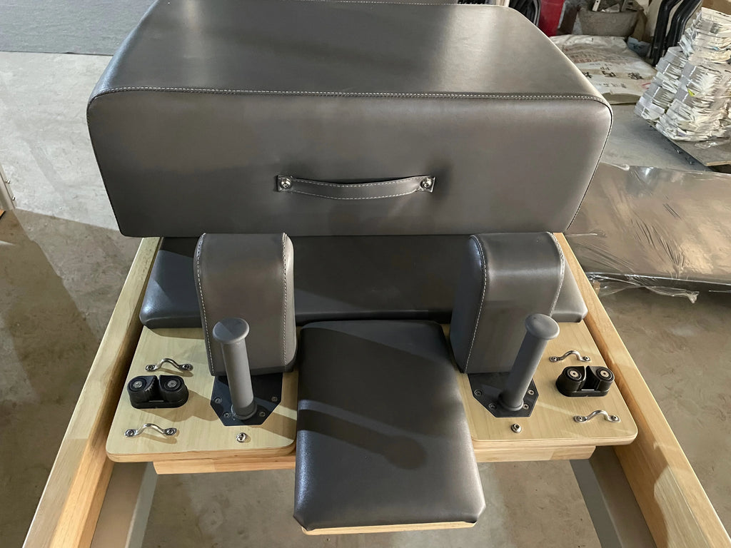 Professional Oak Wood Cadillac Pilates Reformer Trapeze Table Set