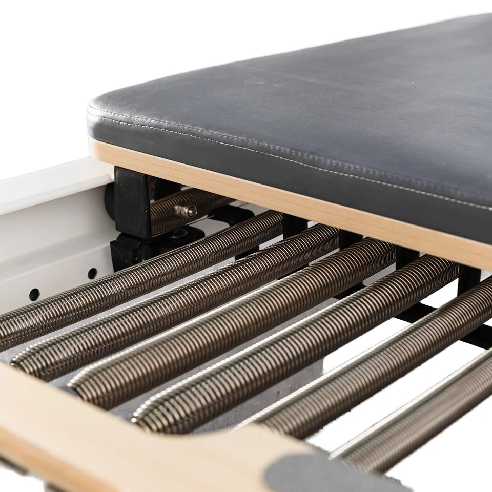 JUMO FA01 Foldable Aluminum Pilates Reformer Studio-Grade Gray