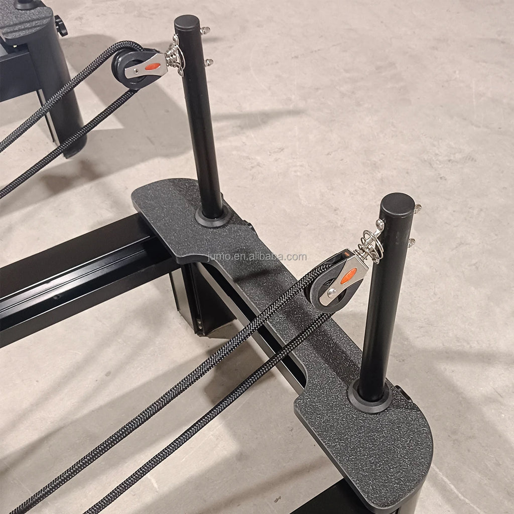 AB04 Aluminum Pilates Reformer Commercial Grade Studio Bed Black