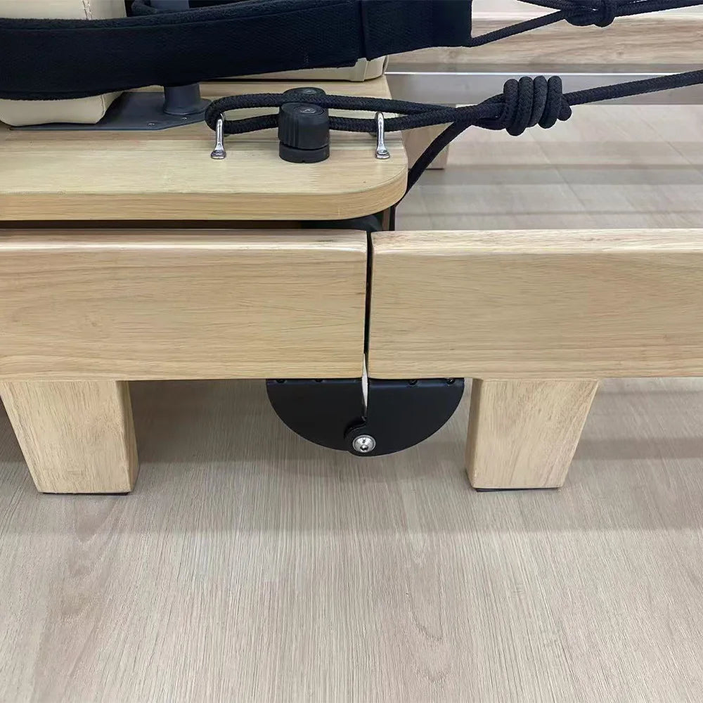 Jumo KFW Foldable Pilates Reformer Oak Wood Machine