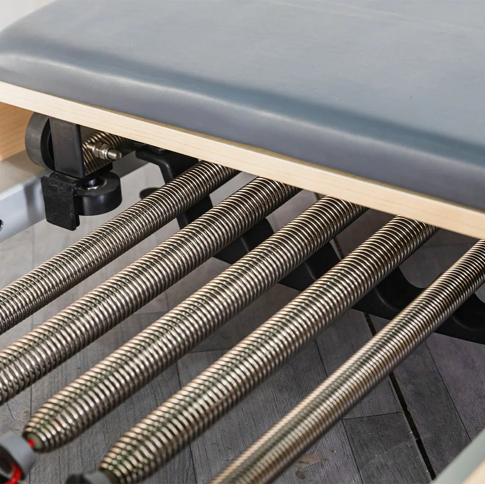 JUMO YMFR-1 Foldable Pilates Reformer Maple Wood Blue
