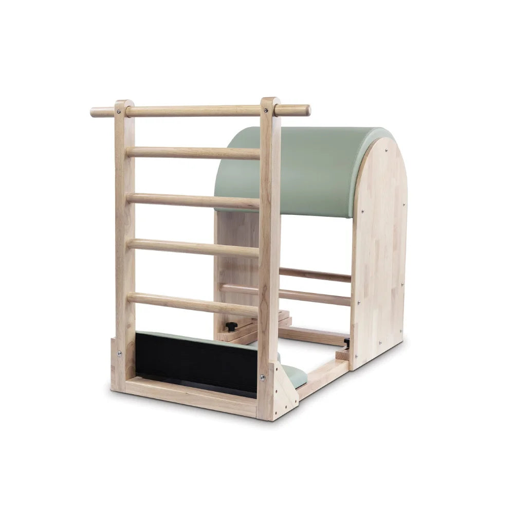 Solid Wood Pilates Ladder Barrel Studio Equipment White 44in