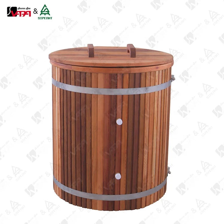 Cedar Barrel Cold Plunge Tub Handcrafted Alfresco Outdoor Living Australia