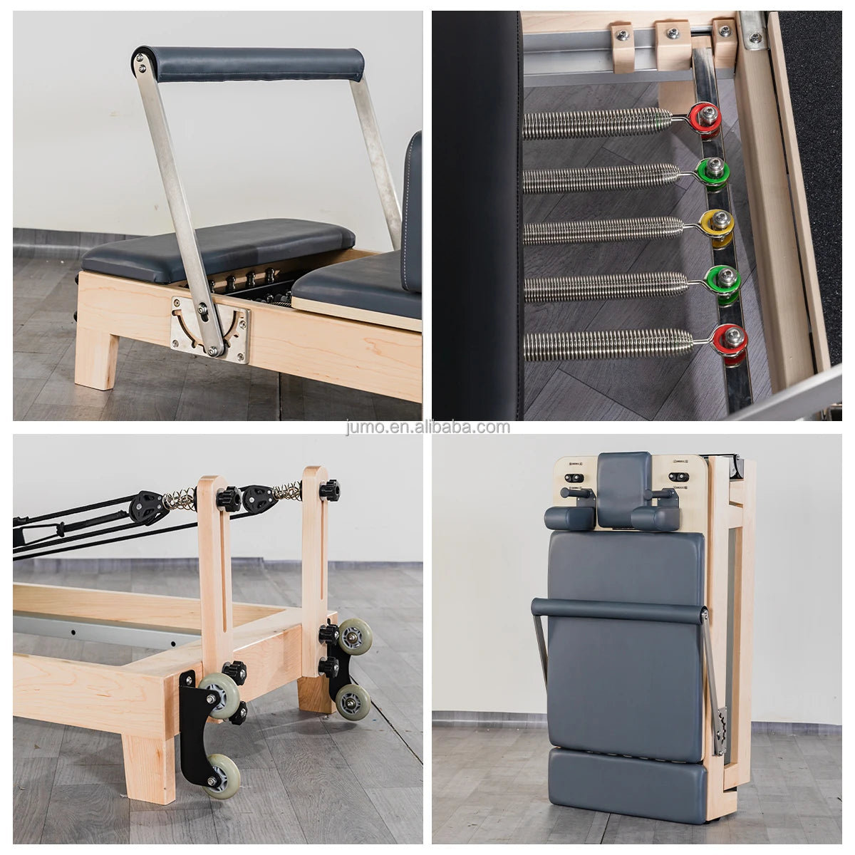 JUMO Foldable Maple Wood Pilates Reformer Studio Equipment