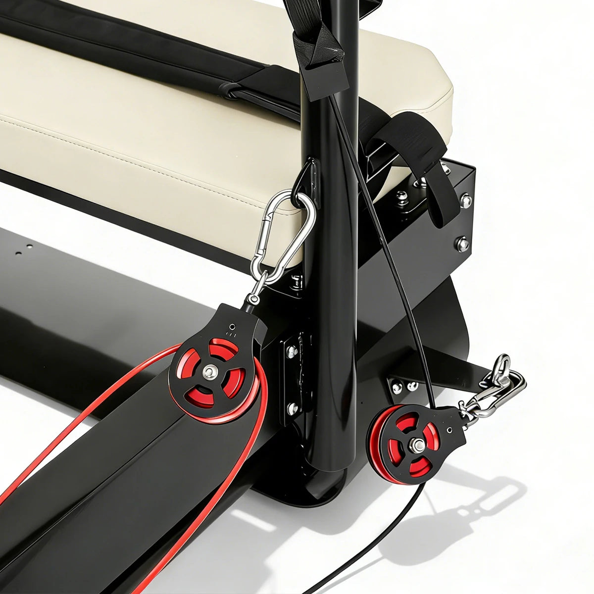 Aluminum Pilates Reformer Commercial Grade Adjustable Carriage System White