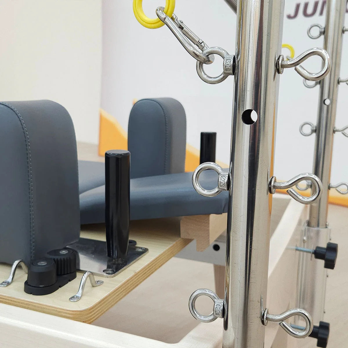 Maple Wood Pilates Reformer with Tower 92in x 37in