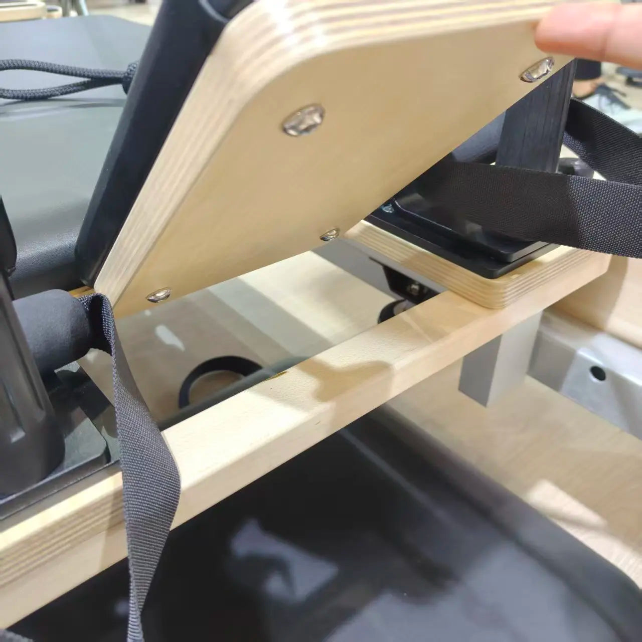 Maple Wood Pilates Reformer Tower Commercial Studio Grade Black
