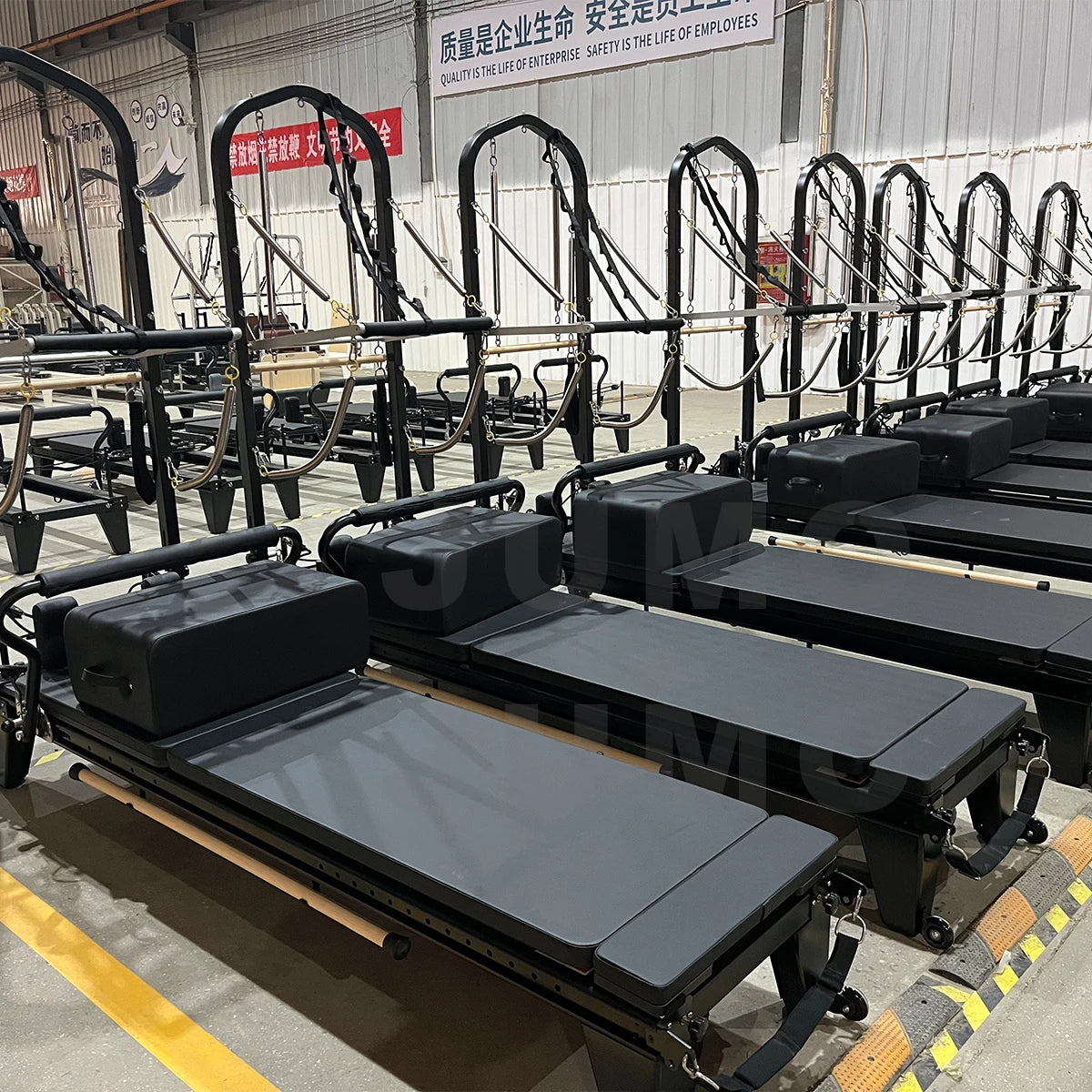 Aluminum Alloy Pilates Reformer with Tower Studio Edition