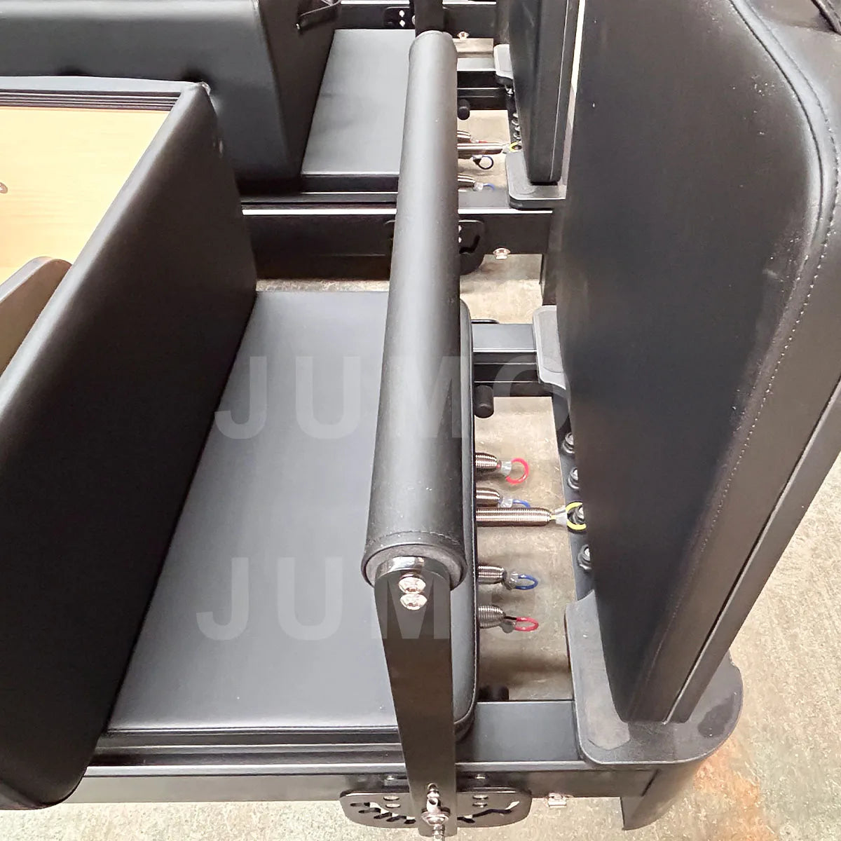 JUMO Foldable Aluminum Pilates Reformer Studio Grade Black