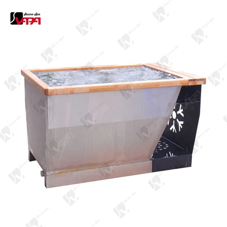 Stainless Steel Cold Plunge Bathtub Modern Design for Alfresco Outdoor Living Australia
