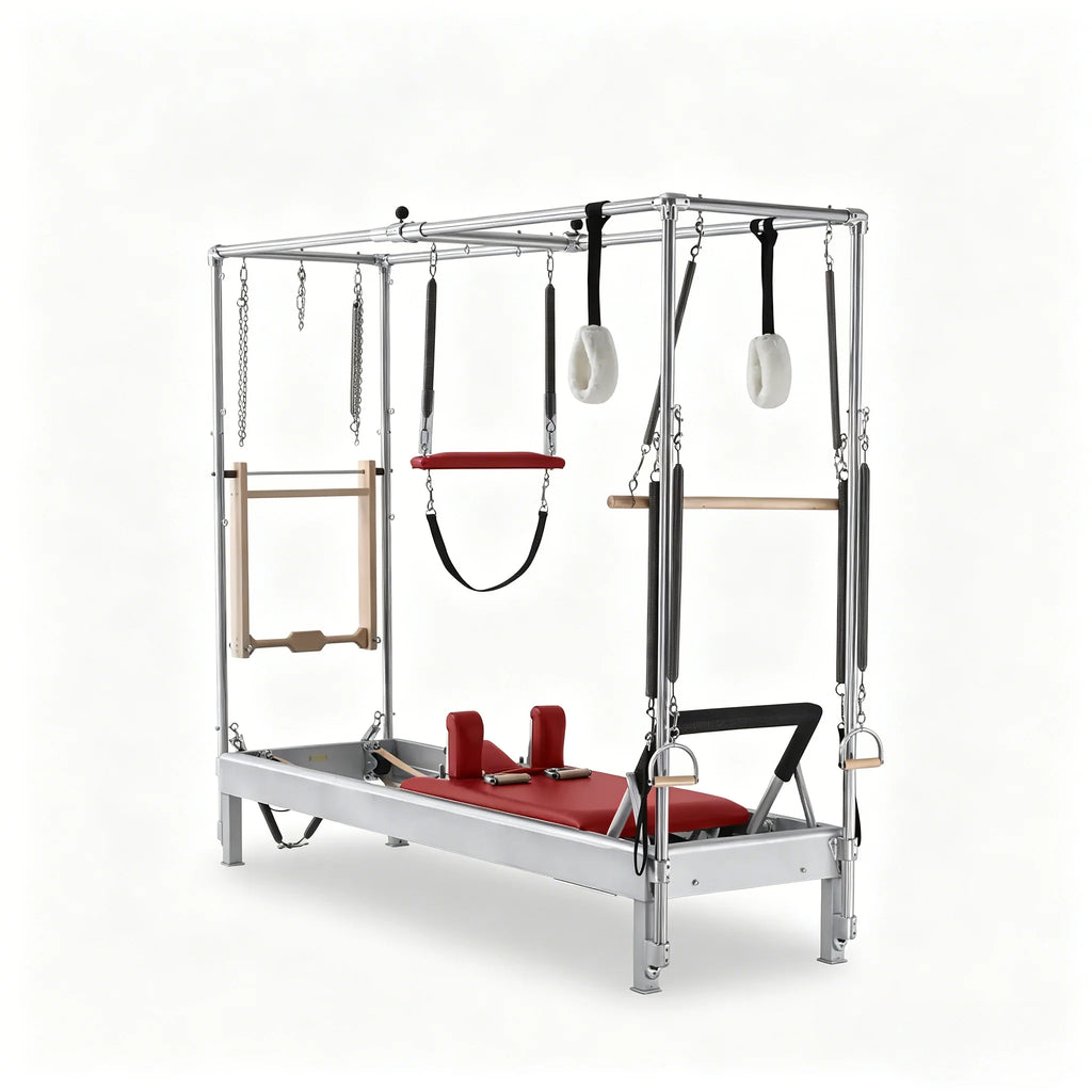 Professional Cadillac Pilates Reformer Aluminum 95 Inch Black