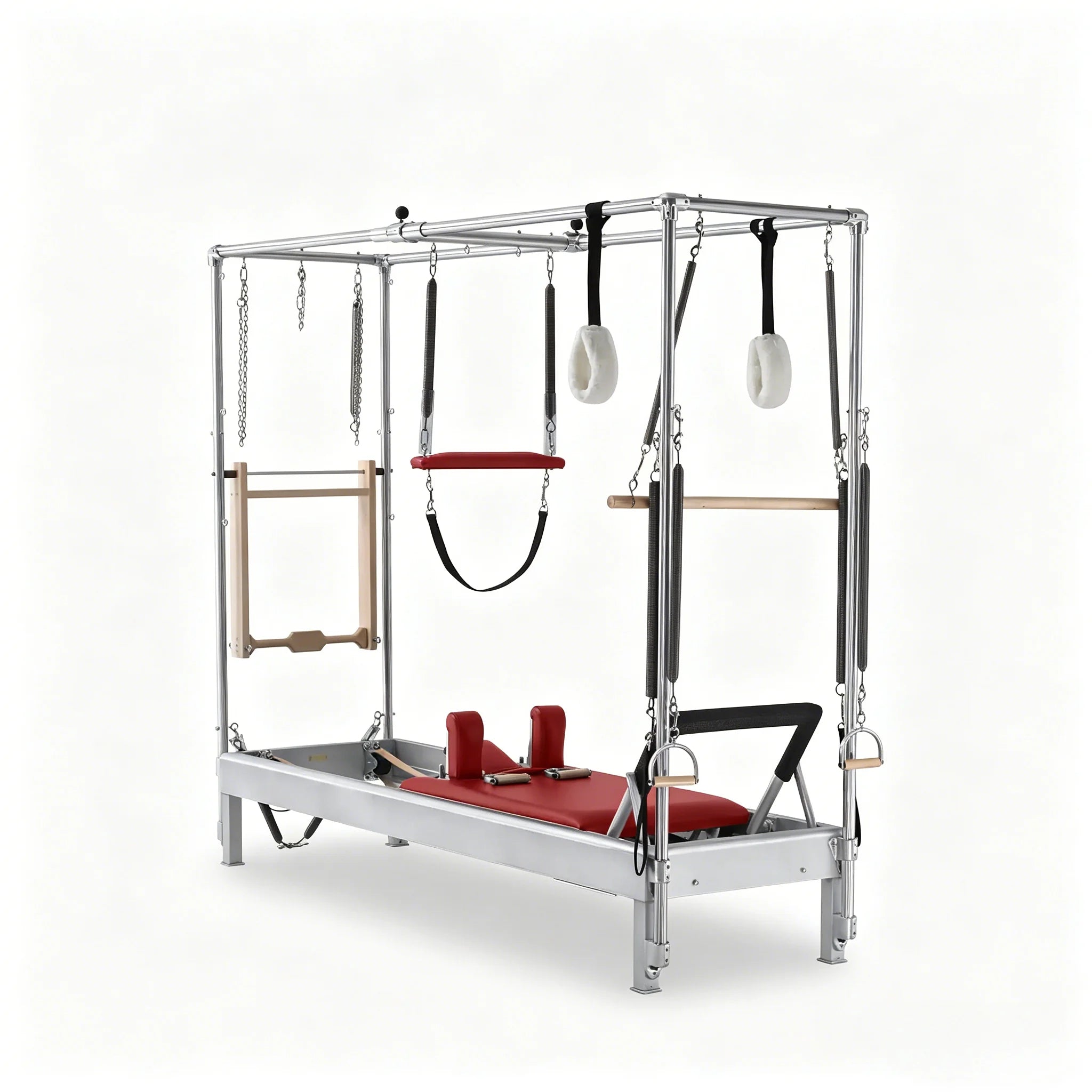 Professional Cadillac Pilates Reformer Aluminum 95 Inch Black