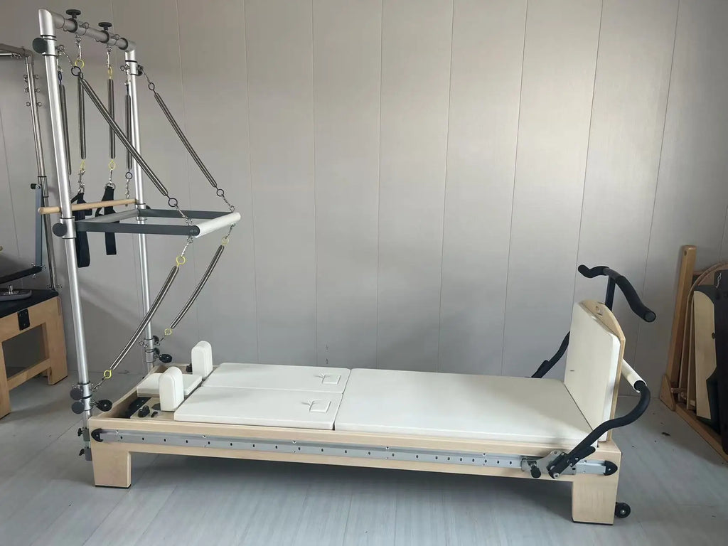 Professional Split Carriage Maple Wood Pilates Reformer Tower