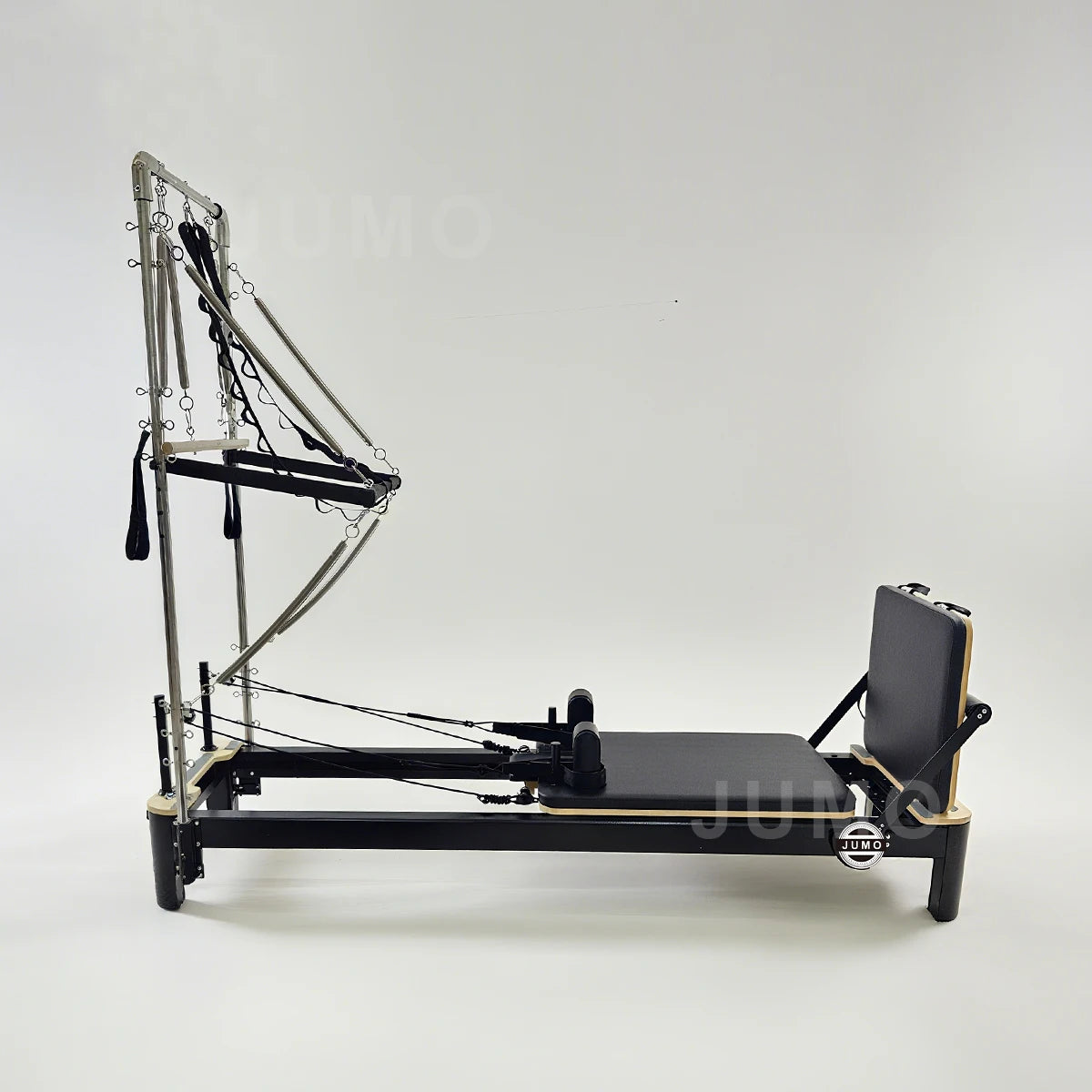 Aluminum Pilates Reformer Tower with Half Trapeze 236x63x185cm