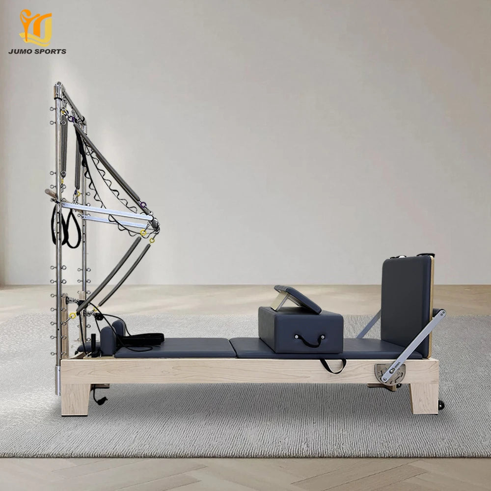 Maple Wood Pilates Reformer with Tower Professional Studio Equipment