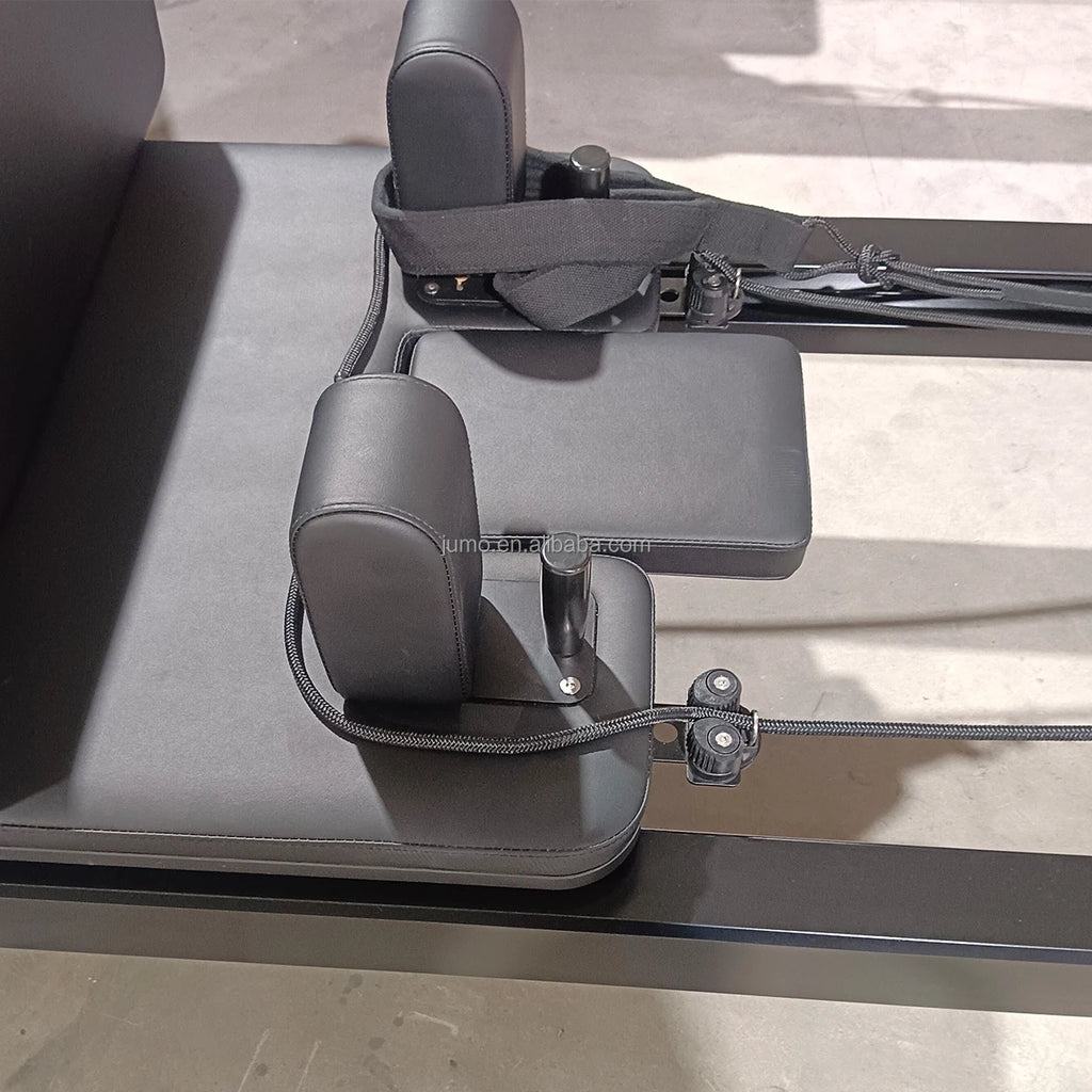 AB04 Aluminum Pilates Reformer Commercial Grade Studio Bed Black
