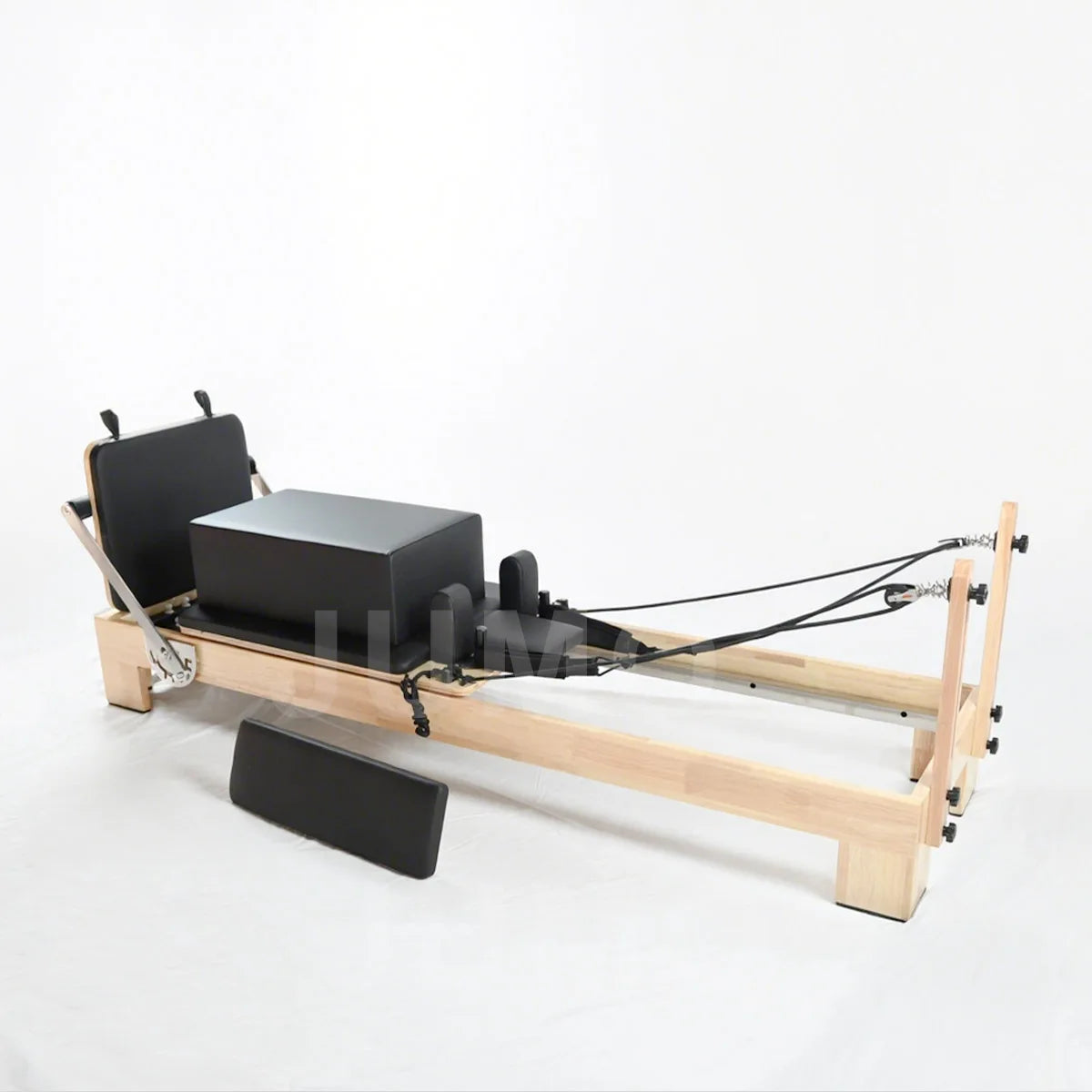 Oak Wood Pilates Reformer Machine Commercial Studio Grade Black