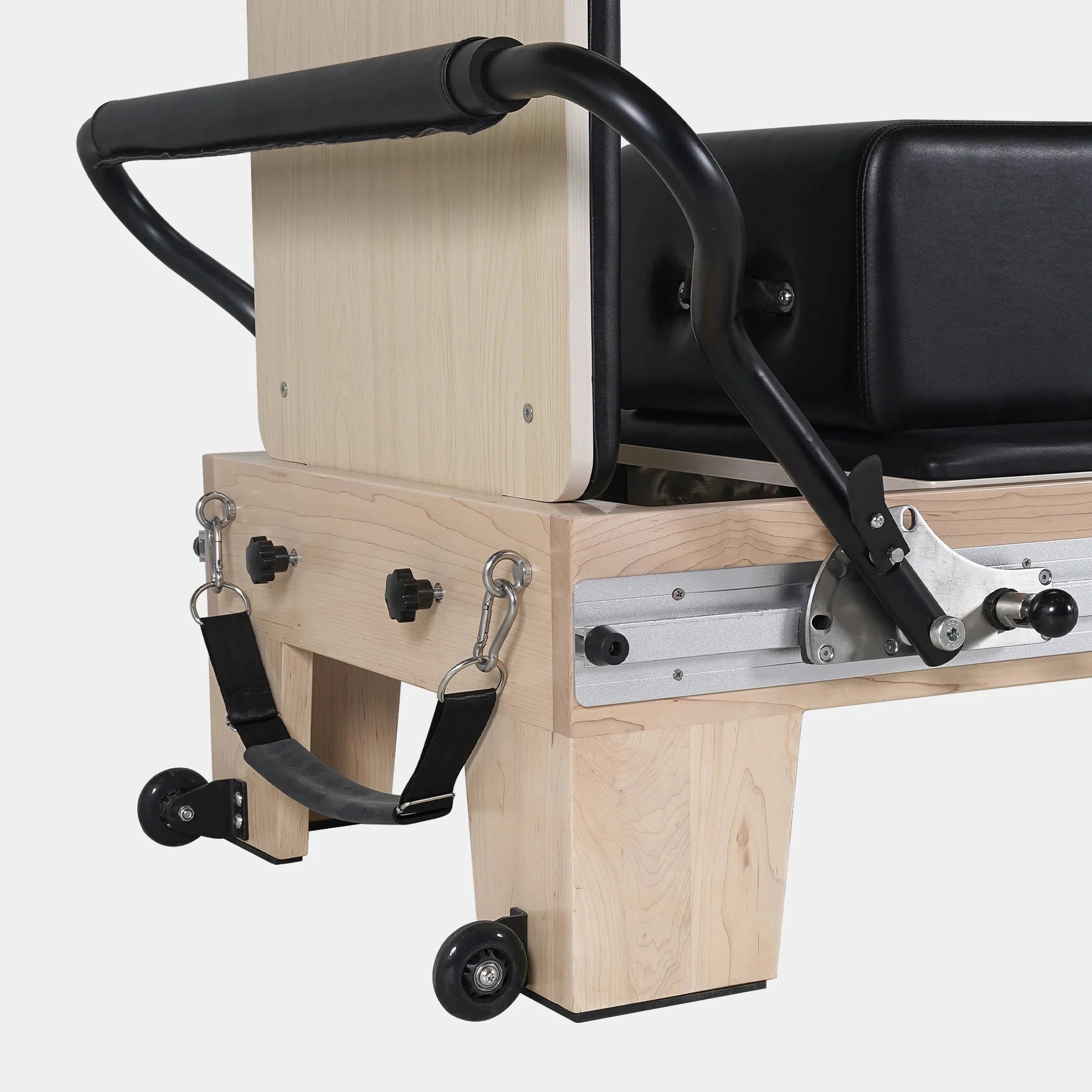 Infinity Footbar Pilates Reformer Tower Maple Wood 233cm