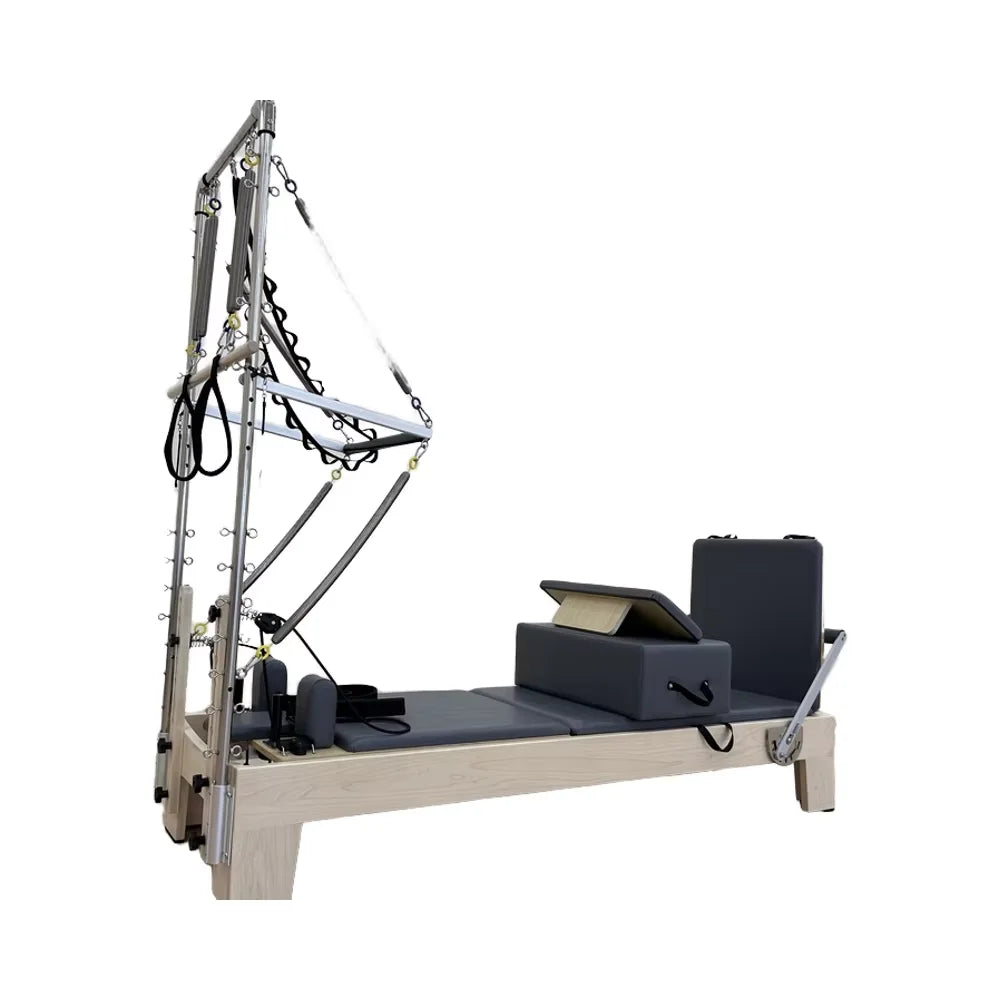 Maple Wood Half Tower Pilates Reformer Commercial Studio Equipment