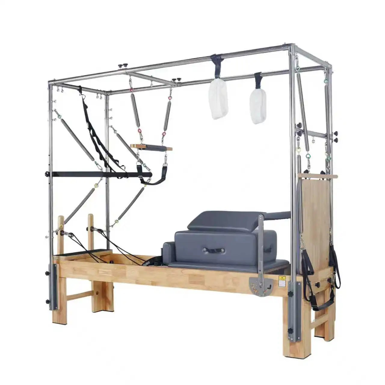 Oak Wooden Pilates Reformer Cadillac Full Trapeze Table