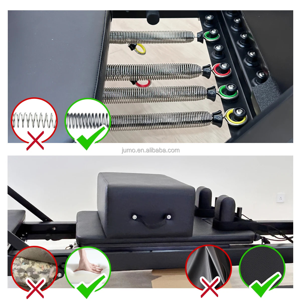 AB04 Commercial Studio Aluminum Pilates Reformer 2540mm Length