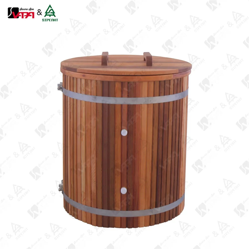 Custom Outdoor Furniture Red Cedar Cold Plunge Tub Alfresco Outdoor Living Australia