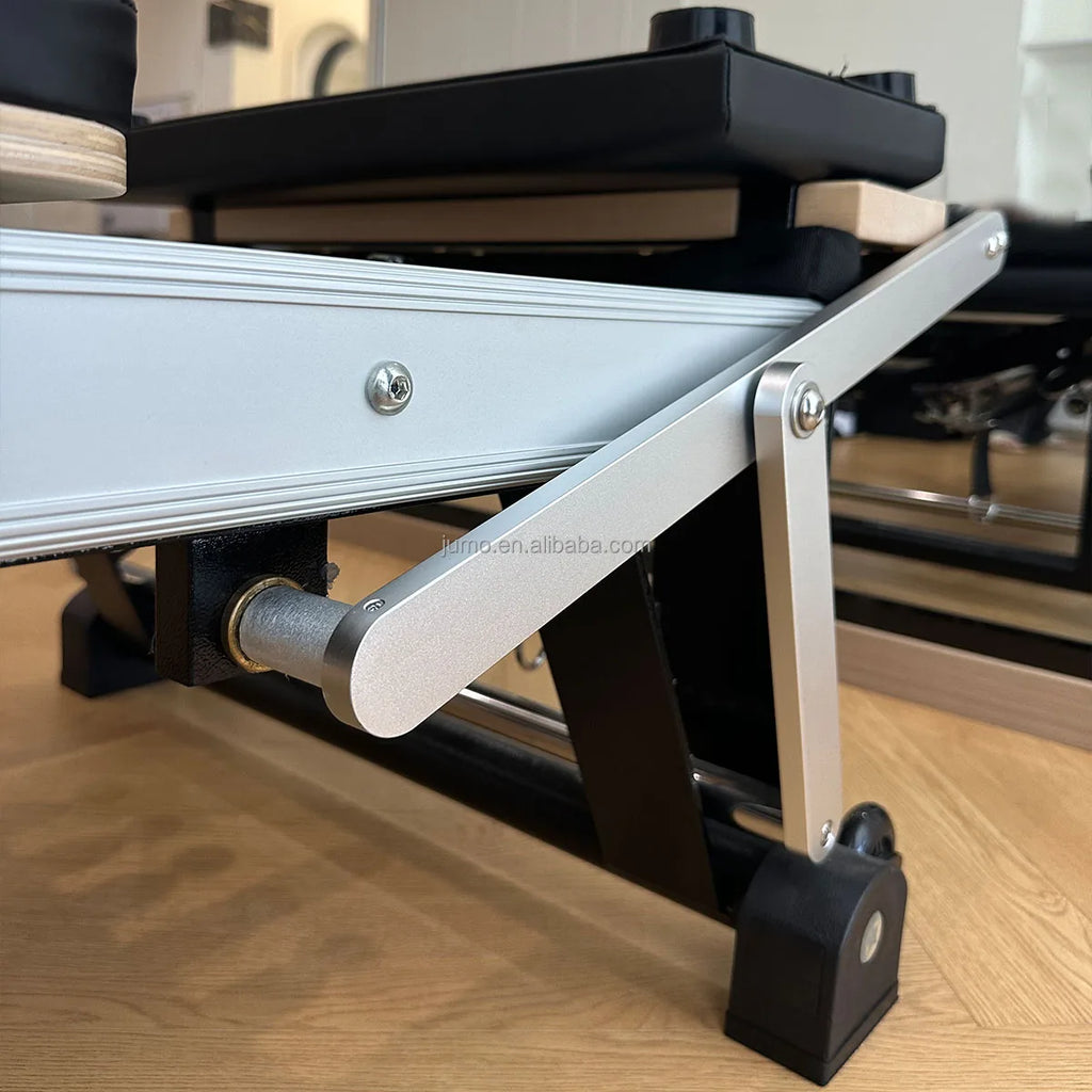 Aluminum Pilates Reformer with Box and Jump Board Black