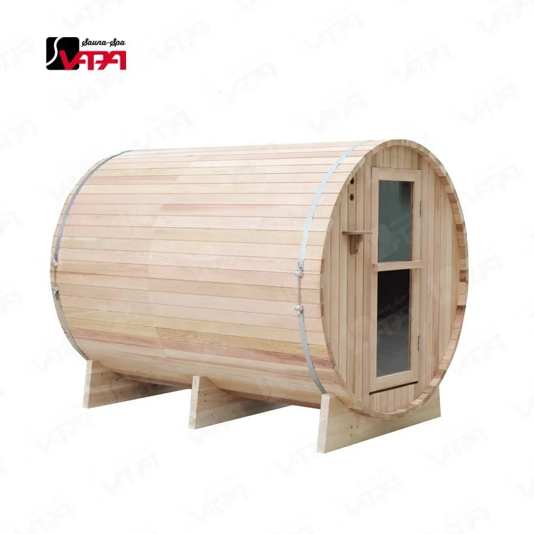 Custom Red Cedar Barrel Sauna Modern Alfresco Outdoor Living Australia