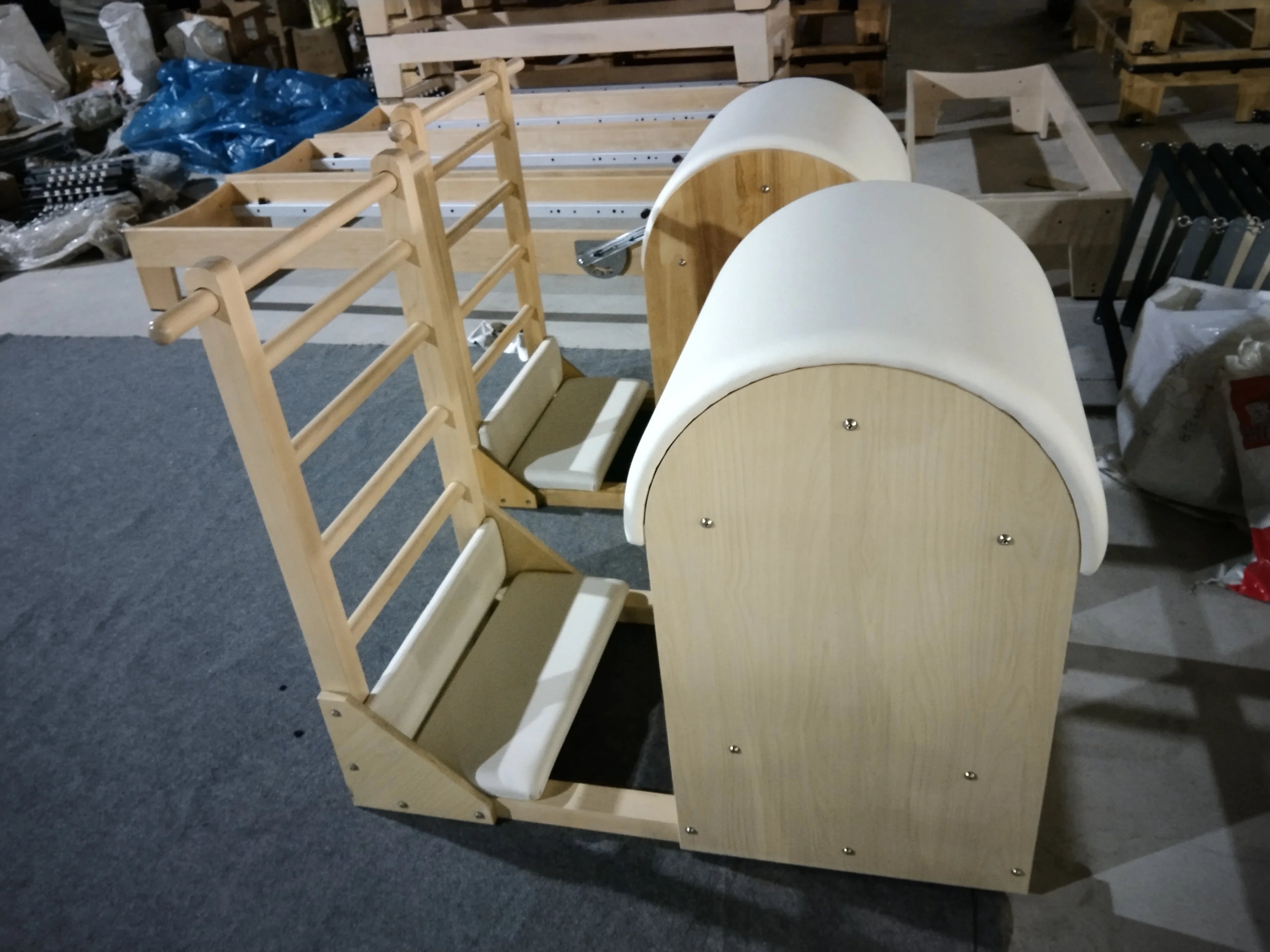 Adjustable Pilates Ladder Barrel Commercial Grade Maple Wood