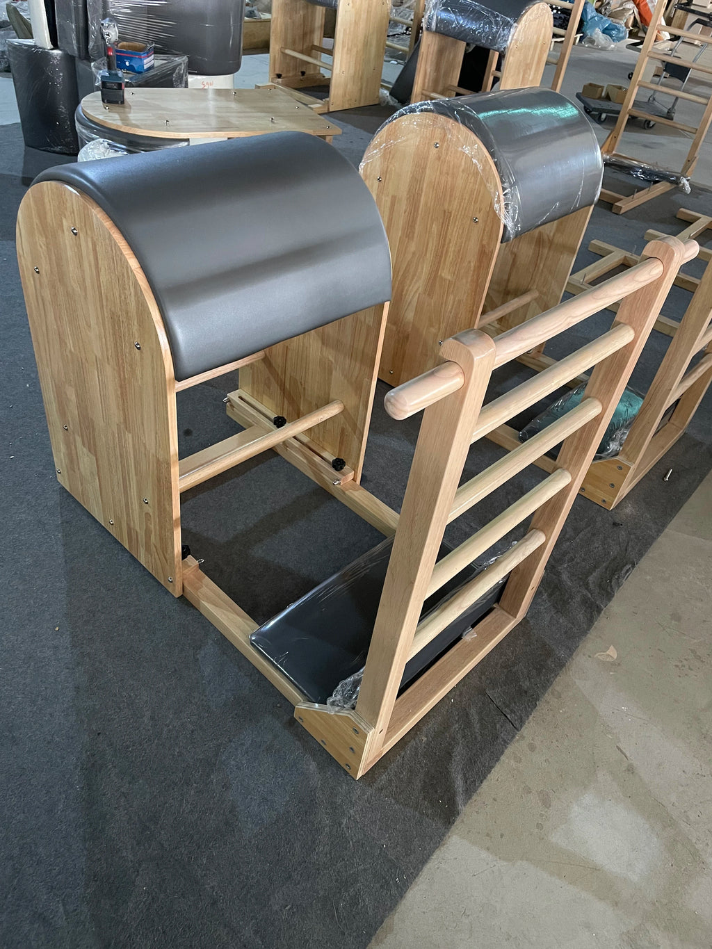 Oak Pilates Ladder Barrel Adjustable Studio Equipment