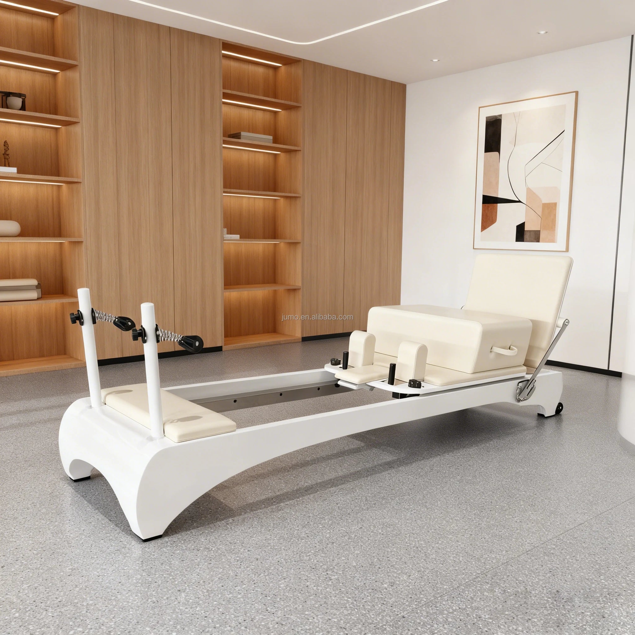Professional Oak Wood Pilates Reformer Studio Grade 2360mm
