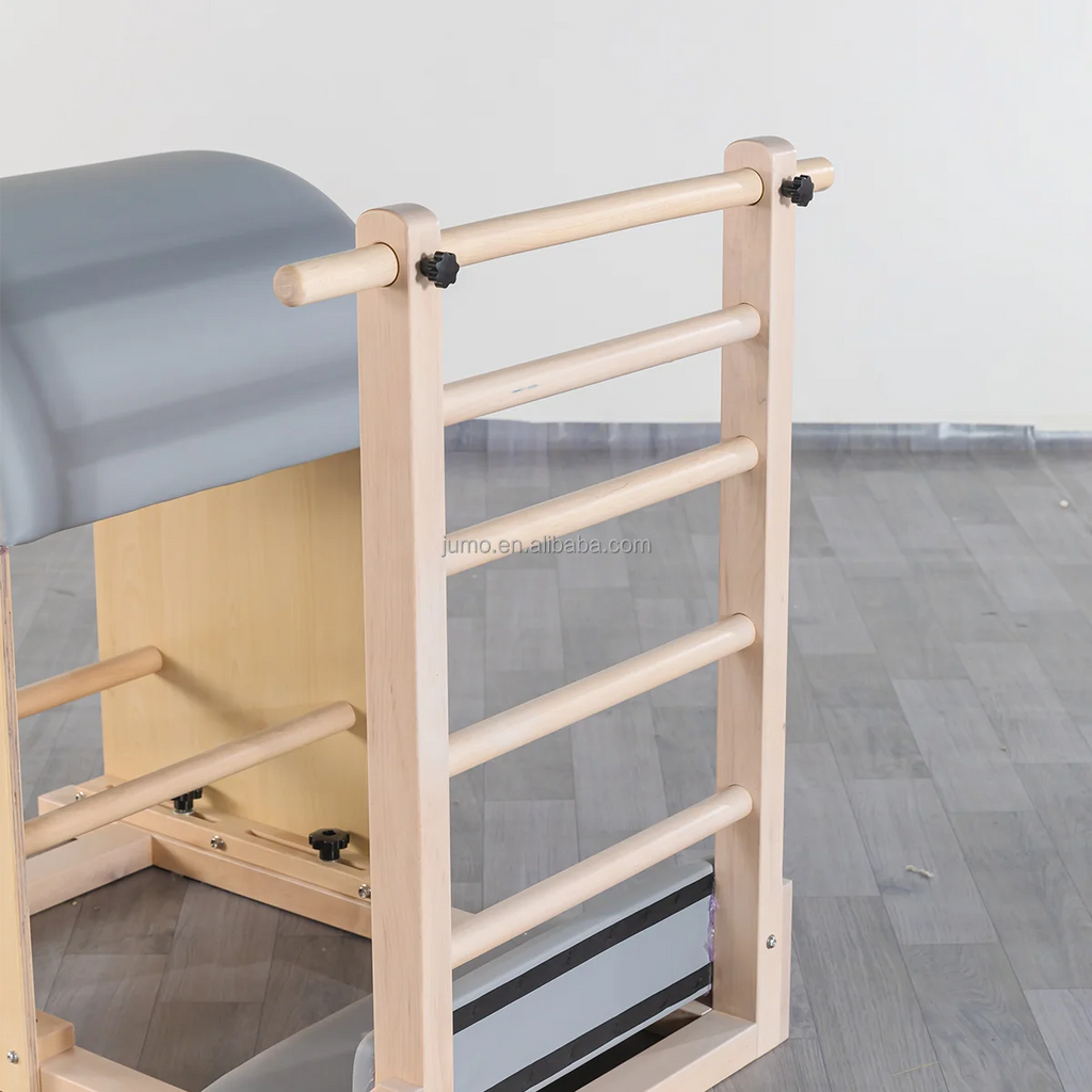 Pilates Ladder Barrel Maple Wood Gray 1100x620x990mm
