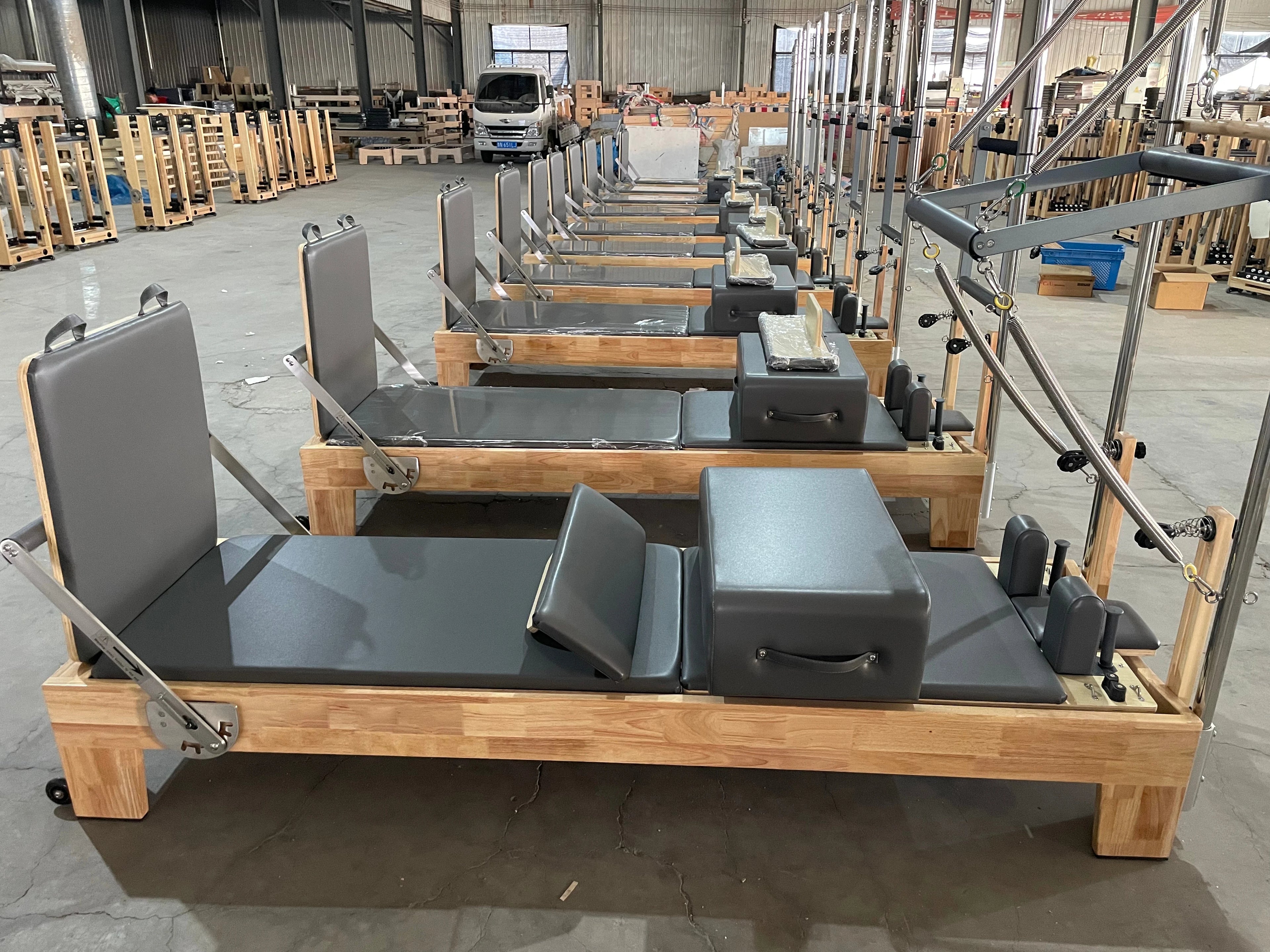 Oak Wood Pilates Reformer Tower Commercial Studio Equipment