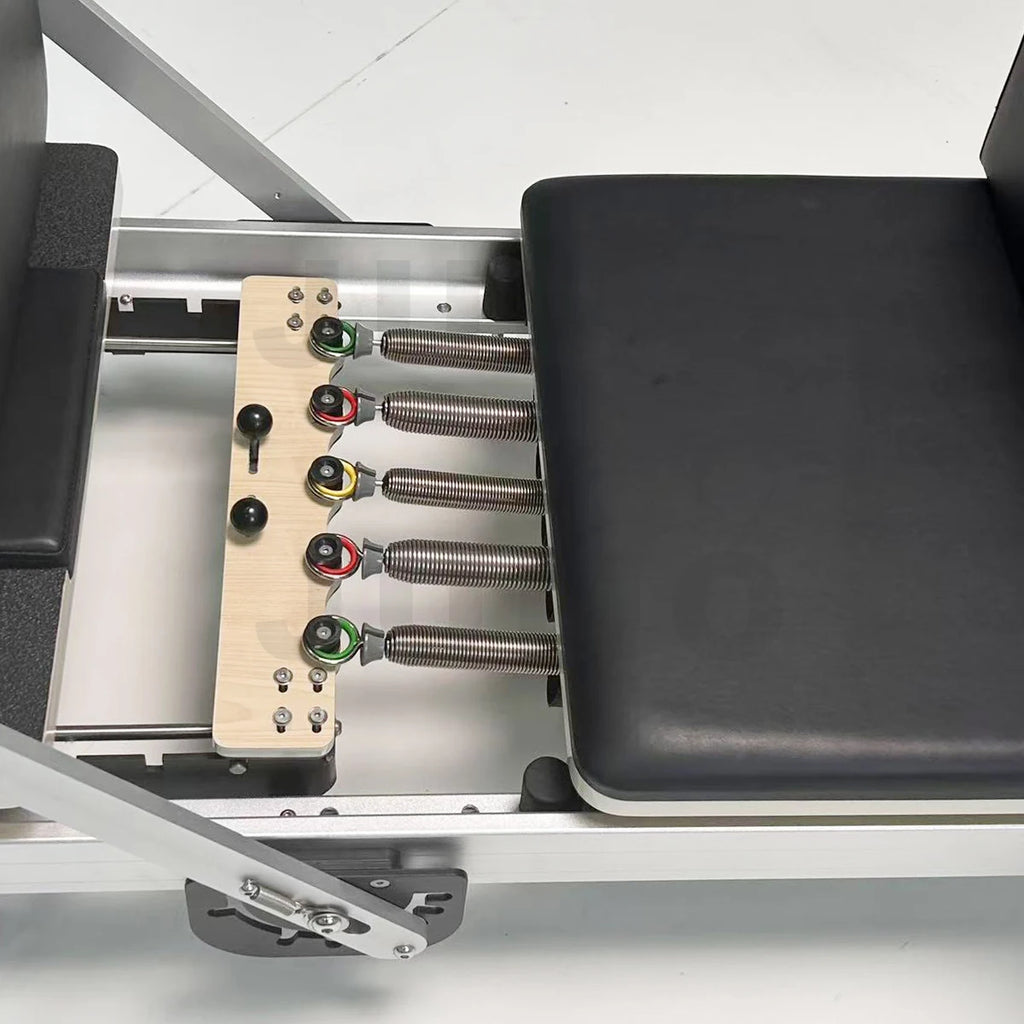 JUMO Foldable Aluminum Pilates Reformer Adjustable Footbar Black