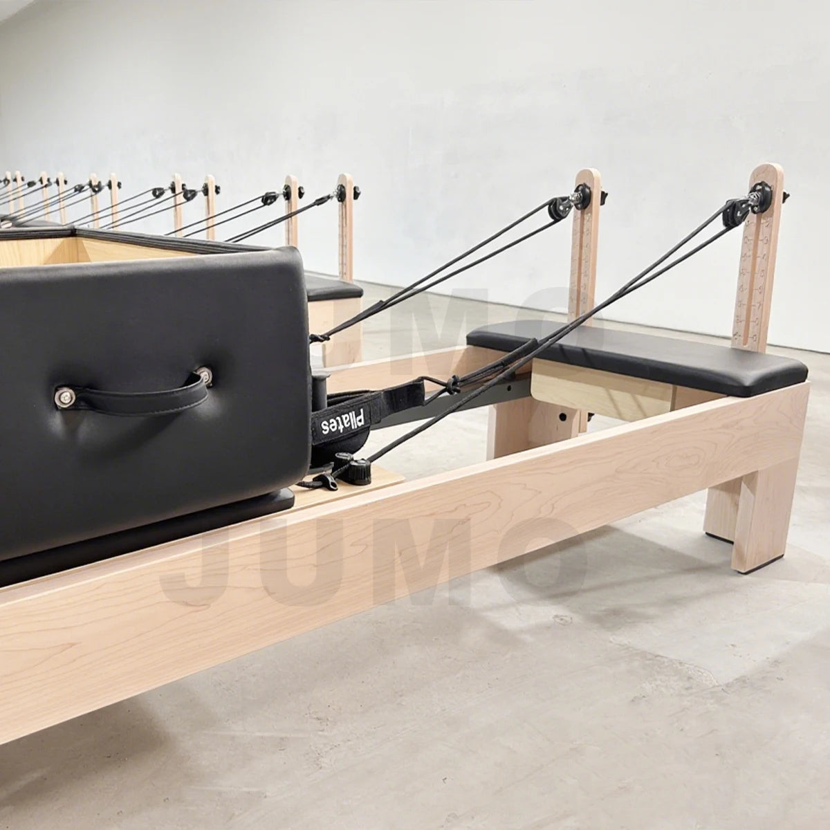 Maple Wood Pilates Reformer Machine Studio Grade Adjustable Resistance