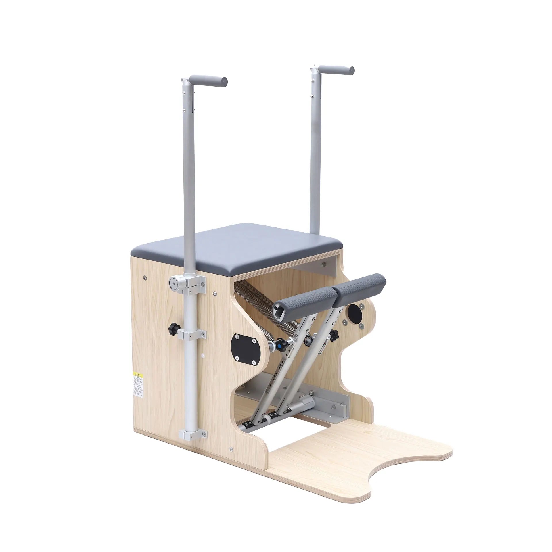 Wunda Pilates Chair Handles Springs Combo Maple Wood Gray