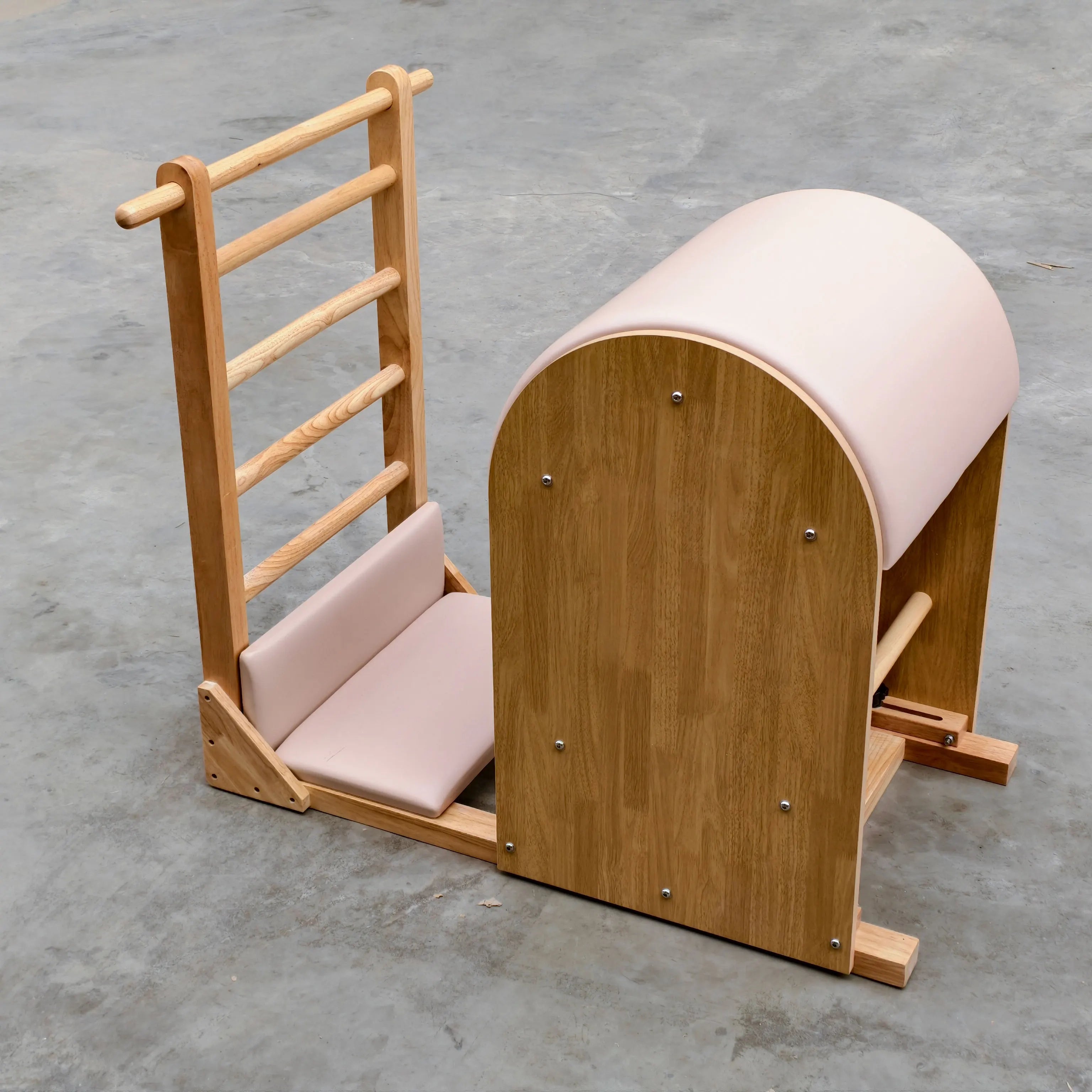 Oak Pilates Ladder Barrel Adjustable Studio Equipment