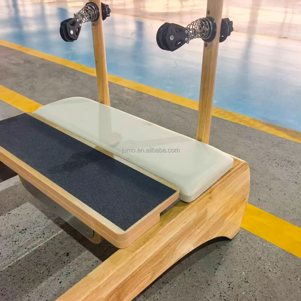 Professional Oak Wood Pilates Reformer with Smooth Glide Carriage