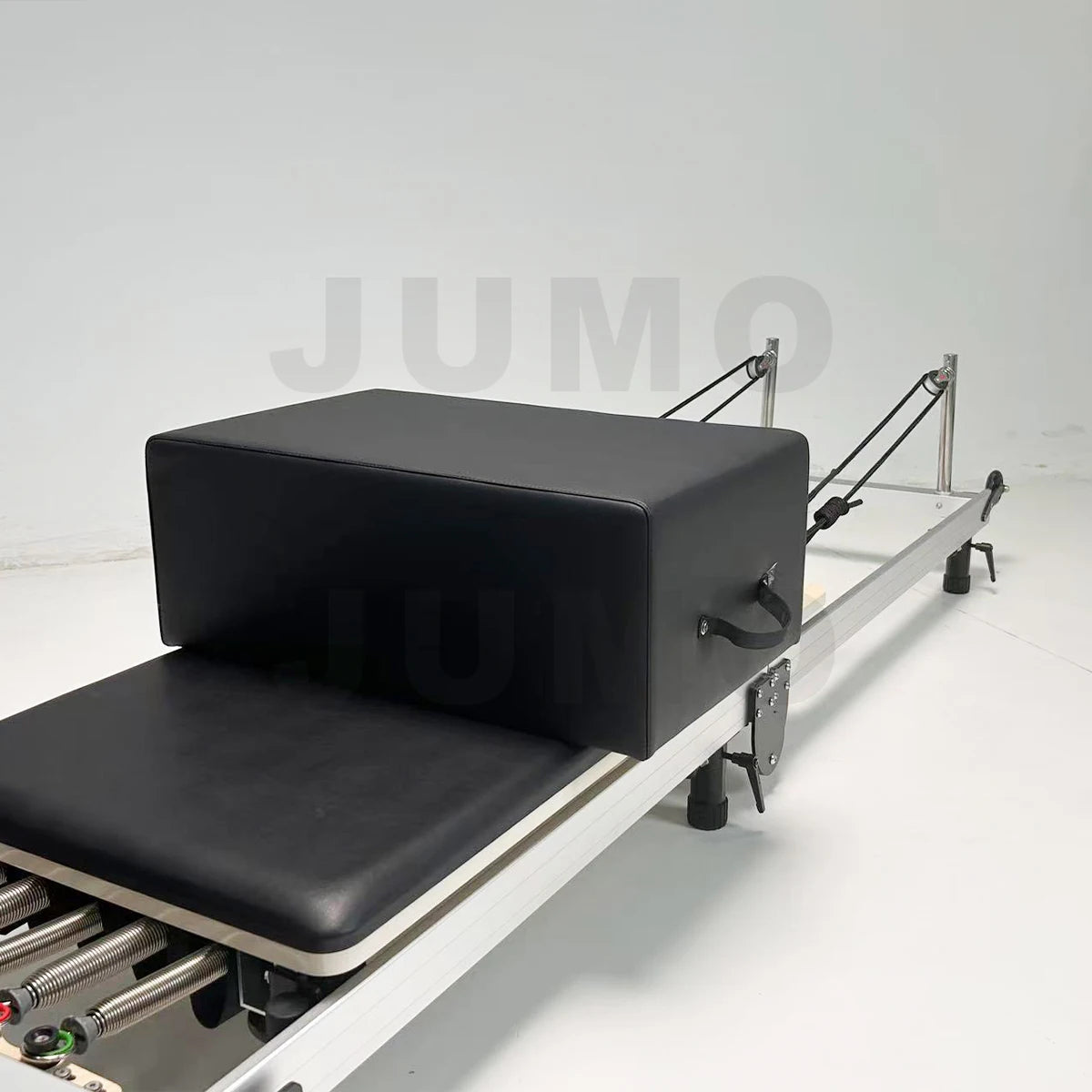JUMO Foldable Aluminum Pilates Reformer Adjustable Footbar Black