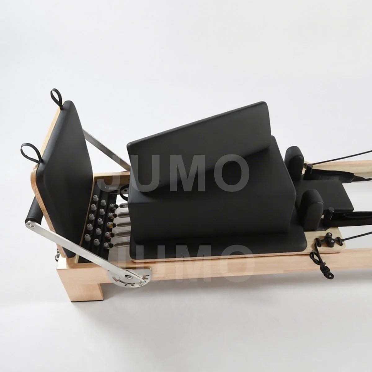 Oak Wood Pilates Reformer Machine Commercial Studio Grade Black