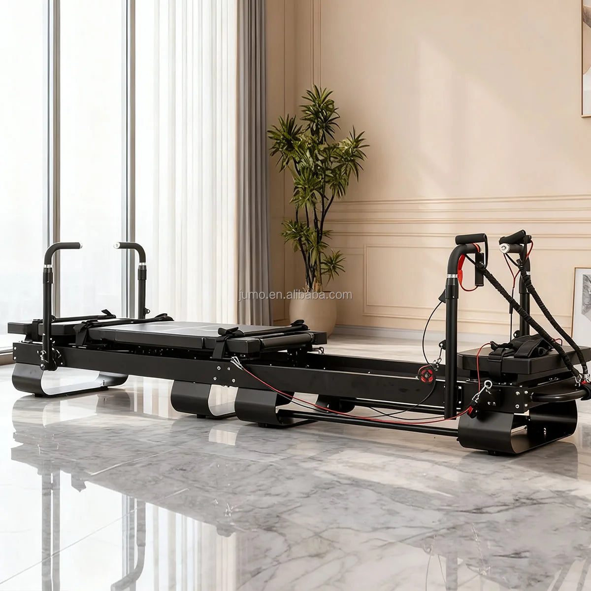 Professional Aluminum Pilates Reformer Studio Grade Commercial Equipment
